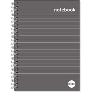 Rhino A5 Spiral Notebook, 160 Page / 8mm Lined Writing Book, 3 Pack, Hardback & Wirebound Pad, School & Office Stationery Supplies Rhino A5 Spiral Notebook, 160 Page / 8mm Lined Writing Book, 3 Pack, Hardback & Wirebound Pad, School & Office Stationery Supplies
