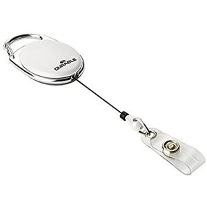 Durable Badge Reel STYLE in White Pack of 10 Ideal for Securely Holding Name Badges, Security Passes, Key Fobes, etc. Durable Badge Reel STYLE in White Pack of 10 Ideal for Securely Holding Name Badges, Security Passes, Key Fobes, etc.