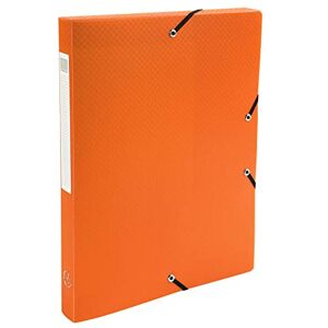 Exacompta Ref. 59689E 8 filing boxes with Opak rubber bands in polypropylene spine 2.5 cm dimensions 25 x 33 cm for A4 format orange color delivered assembled Exacompta Ref. 59689E 8 filing boxes with Opak rubber bands in polypropylene spine 2.5 cm dimensions 25 x 33 cm for A4 format orange color delivered assembled
