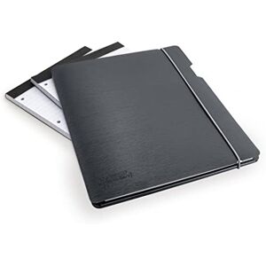 Rapesco 1636 Conference Portfolio Folder and 3 x Refill Pads with 80 Sheets, A4, Black Rapesco 1636 Conference Portfolio Folder and 3 x Refill Pads with 80 Sheets, A4, Black