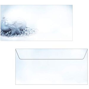 Sigel DU081 Christmas envelopes "Blue Mystery", DL, without window, 90 gsm, 50 Pieces Sigel DU081 Christmas envelopes "Blue Mystery", DL, without window, 90 gsm, 50 Pieces