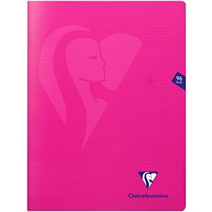 Clairefontaine 313362C A Set of 10 Mimesys Pink Stapled Notebooks 24x32 cm 96 Small Squares Pages White Paper 90 g Polypro Cover Clairefontaine 313362C A Set of 10 Mimesys Pink Stapled Notebooks 24x32 cm 96 Small Squares Pages White Paper 90 g Polypro Cover