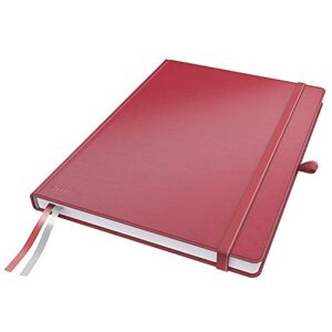 Leitz Complete Notebook A4 Squared, 160 Pages, 80 Sheets, Hardcover, 100 g/m² Paper FSC Certified, Fastener, Bookmark, Pen Loop, Inner Pocket, Red, 44710025 Leitz Complete Notebook A4 Squared, 160 Pages, 80 Sheets, Hardcover, 100 g/m² Paper FSC Certified, Fastener, Bookmark, Pen Loop, Inner Pocket, Red, 44710025