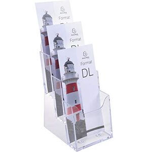 Exacompta Ref. 73158D Set of 4 flyer dispensers on table 3 compartments Monobloc Dimensions: Prof.11.2 x width.11.5 x Height.21.8 cm Format to file DL-10x21 cm Crystal Exacompta Ref. 73158D Set of 4 flyer dispensers on table 3 compartments Monobloc Dimensions: Prof.11.2 x width.11.5 x Height.21.8 cm Format to file DL-10x21 cm Crystal