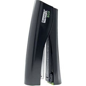 Rapid ECO Stand Up Stapler, Compact & Heavy Duty Stapler Made Using Recycled Plastic, For Home, Office Or School Use, Eco Conscious Stationery Range, Black, 24509000 Rapid ECO Stand Up Stapler, Compact & Heavy Duty Stapler Made Using Recycled Plastic, For Home, Office Or School Use, Eco Conscious Stationery Range, Black, 24509000