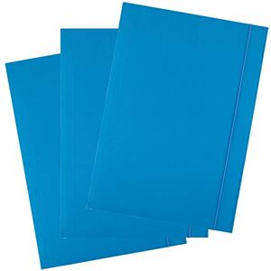 D.RECT Folders for Paperwork Cardboard Files Folders with Elastic Band Document Organiser Folder for School Office Home Pack of 25 Pieces 3 Flaps Size: A4 Colour: Blue D.RECT Folders for Paperwork Cardboard Files Folders with Elastic Band Document Organiser Folder for School Office Home Pack of 25 Pieces 3 Flaps Size: A4 Colour: Blue