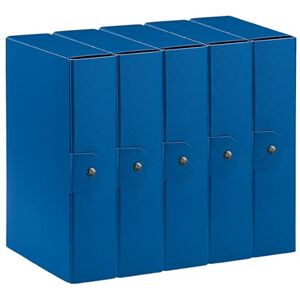 Esselte C28 EUROBOX 390328050 Project Folder for Filing, Button Closure, 25 x 35 cm, Spine 8 cm, Blue, Pack of 5 Esselte C28 EUROBOX 390328050 Project Folder for Filing, Button Closure, 25 x 35 cm, Spine 8 cm, Blue, Pack of 5