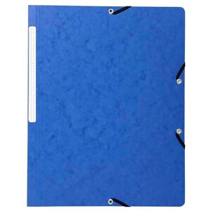 Exacompta Ref 55412E Elasticated Folders Suitable for Storing A4 Documents, 355gsm Glossy Card, Spine Label, Expandable for Additional Documents Blue (Pack of 10) Exacompta Ref 55412E Elasticated Folders Suitable for Storing A4 Documents, 355gsm Glossy Card, Spine Label, Expandable for Additional Documents Blue (Pack of 10)