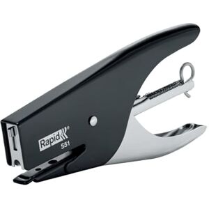 Rapid Supreme S51 Stapling Pliers, 15 Sheet Capacity, Uses No. 21 Staples, Ergonomic Design, Metal, Assorted Colours, 10538715 Rapid Supreme S51 Stapling Pliers, 15 Sheet Capacity, Uses No. 21 Staples, Ergonomic Design, Metal, Assorted Colours, 10538715