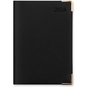 Letts of London Letts Connoisseur A5 week to view 2024 diary black Letts of London Letts Connoisseur A5 week to view 2024 diary black