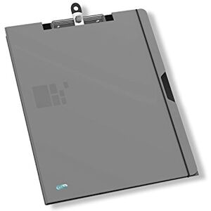 Oxford Clipboard Folder with Clip and Hanging Loop and Pen Holder Grey Oxford Clipboard Folder with Clip and Hanging Loop and Pen Holder Grey