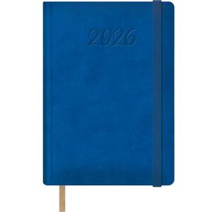 DOHE 2026 Daily Planner – Day per Page, A5 (15x21 cm), Hardcover Leatherette, Elastic Closure, Bookmark, 12 Months January to December, Annual Planner in Spanish – Samba Blue DOHE 2026 Daily Planner – Day per Page, A5 (15x21 cm), Hardcover Leatherette, Elastic Closure, Bookmark, 12 Months January to December, Annual Planner in Spanish – Samba Blue