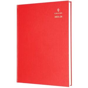 Collins 'Desk' 12 Month Mid/Academic Year Planner, July 2025-July 2026-40M.15-2526 Week-to-View Appointments Diary, A4 Hard Cover, Red Collins 'Desk' 12 Month Mid/Academic Year Planner, July 2025-July 2026-40M.15-2526 Week-to-View Appointments Diary, A4 Hard Cover, Red