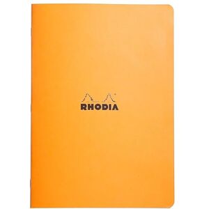 Rhodia 119164Cpack Set of 10 Orange Staplebound Notebooks A4 Small Squares 96 pages 80gsm White Paper Waterproof, Resistant Soft Coated Card Cover Rhodia 119164Cpack Set of 10 Orange Staplebound Notebooks A4 Small Squares 96 pages 80gsm White Paper Waterproof, Resistant Soft Coated Card Cover