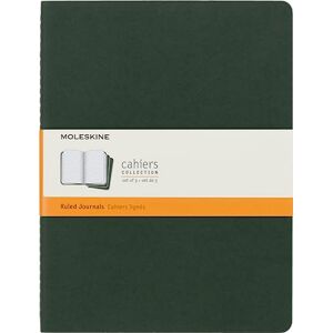 Moleskine Myrtle Green Extra Large Ruled Cahier Journal (set Of 3) Moleskine Myrtle Green Extra Large Ruled Cahier Journal (set Of 3)