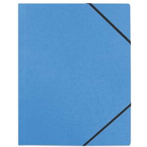 Oxford Pack of 50 A4 3 Flap Folders with Elastic Cover Recycled Card Blue Oxford Pack of 50 A4 3 Flap Folders with Elastic Cover Recycled Card Blue