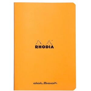 Rhodia 119190Cpack Set of 10 Orange Staplebound Notebooks A5 Dotted 96 pages 80 gsm Clairefontaine White paper Waterproof Soft Card Cover Classic Rhodia 119190Cpack Set of 10 Orange Staplebound Notebooks A5 Dotted 96 pages 80 gsm Clairefontaine White paper Waterproof Soft Card Cover Classic