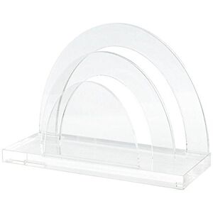 WEDO Cristallic 603016 Acrylic Letter Stand with 2 Compartments Clear WEDO Cristallic 603016 Acrylic Letter Stand with 2 Compartments Clear