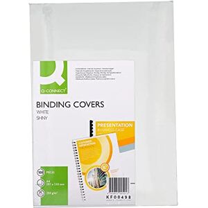 Q-Connect 250gsm A4 Binding Comb Covers (Pack of 100) White Q-Connect 250gsm A4 Binding Comb Covers (Pack of 100) White