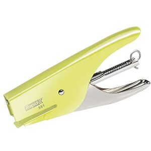 Rapid Retro S51 Stapling Pliers, 15 Sheet Capacity, Uses No. 21 Staples, Ergonomic Design, Metal, Mellow Yellow, 5000510 Rapid Retro S51 Stapling Pliers, 15 Sheet Capacity, Uses No. 21 Staples, Ergonomic Design, Metal, Mellow Yellow, 5000510