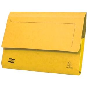 Exacompta Europa Document Wallets, 265gsm, Foolscap Lemon, Pack of 25 Exacompta Europa Document Wallets, 265gsm, Foolscap Lemon, Pack of 25