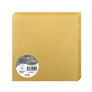 Clairefontaine 2191C Gold Iridescent Paper Pack of 25 Double Cards Square 16x16cm 210gsm Events Correspondence Invitation Cards Pollen Range Premium Smooth Clairefontaine 2191C Gold Iridescent Paper Pack of 25 Double Cards Square 16x16cm 210gsm Events Correspondence Invitation Cards Pollen Range Premium Smooth