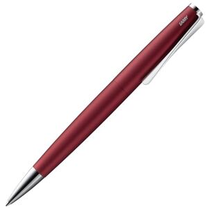 Lamy studio royalred ballpoint pen in elegant stainless steel casing with propeller-shaped clip incl. giant refill M 16 in line width M in black Lamy studio royalred ballpoint pen in elegant stainless steel casing with propeller-shaped clip incl. giant refill M 16 in line width M in black