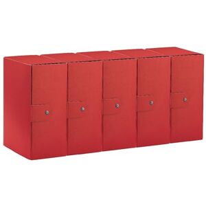 Esselte C35 EUROBOX 390335160 Project File Folder with Button Closure 25 x 35 cm Spine 15 cm Red Pack of 5 Esselte C35 EUROBOX 390335160 Project File Folder with Button Closure 25 x 35 cm Spine 15 cm Red Pack of 5