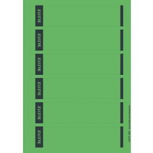 Leitz 16862055 Self-Adhesive Spine Labels for Standard and Hard Cardboard Folders Pack of 150 Short and Slim Format 39 x 192 mm Green Paper Leitz 16862055 Self-Adhesive Spine Labels for Standard and Hard Cardboard Folders Pack of 150 Short and Slim Format 39 x 192 mm Green Paper