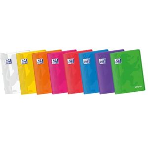 Oxford , A4 Stapled Notebooks, 4x4 Squares, Plastic Cover, 48 Sheets, Pack 10 Notebooks, Vivid Colours Oxford , A4 Stapled Notebooks, 4x4 Squares, Plastic Cover, 48 Sheets, Pack 10 Notebooks, Vivid Colours