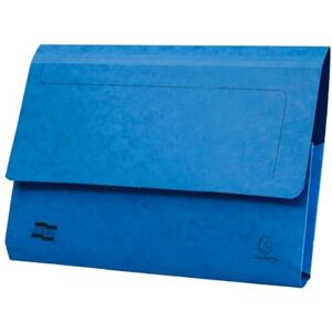 Exacompta Europa Document Wallets, 265 gsm, Foolscap Blue, Pack of 25 Exacompta Europa Document Wallets, 265 gsm, Foolscap Blue, Pack of 25