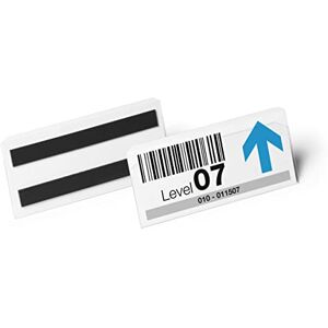 Durable Hard Cover Ticket Holder Magnetic Label Holder 150 x 67mm Pack of 10 Transparent for Labelling Shelves and Racking Durable Hard Cover Ticket Holder Magnetic Label Holder 150 x 67mm Pack of 10 Transparent for Labelling Shelves and Racking