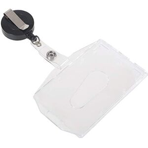 Europel Badge Reel, Retractable with Transparent Hard Plastic (Pack of 10) Closed Badge Holder 54 x 85 mm, 121289 Europel Badge Reel, Retractable with Transparent Hard Plastic (Pack of 10) Closed Badge Holder 54 x 85 mm, 121289