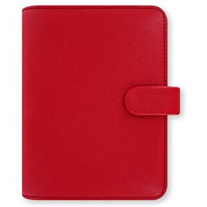 Filofax Pocket Saffiano organiser Poppy Filofax Pocket Saffiano organiser Poppy