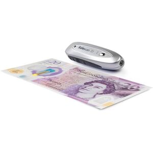 Safescan 35 Portable Counterfeit Money Detector Checks Notes, Credit Cards, ID's UV Money Checker For New Notes Fake Money Note Checker with UV Light Suitable for the New King Charles Notes Safescan 35 Portable Counterfeit Money Detector Checks Notes, Credit Cards, ID's UV Money Checker For New Notes Fake Money Note Checker with UV Light Suitable for the New King Charles Notes