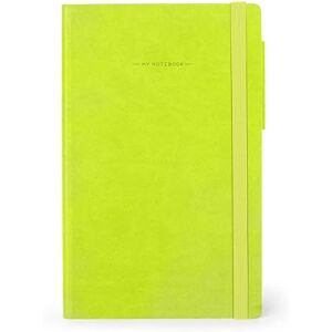 LEGAMI My Notebook, Chartreuse, Medium, Lined Notebook in FSC Certified Paper, 192 Pages, Softcover, Elastic Closure, 13 x 21 cm LEGAMI My Notebook, Chartreuse, Medium, Lined Notebook in FSC Certified Paper, 192 Pages, Softcover, Elastic Closure, 13 x 21 cm