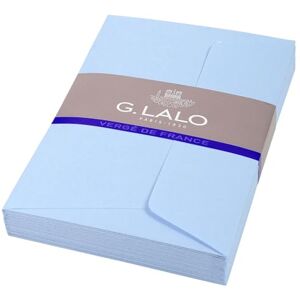 G. Lalo Lalo 52102L Verge De France A film-wrapped pack of 25 self-adhesive lined envelopes. Size: C6 11.4x16.2 cm in Laid Paper from France, Blue Correspondence G. Lalo Lalo 52102L Verge De France A film-wrapped pack of 25 self-adhesive lined envelopes. Size: C6 11.4x16.2 cm in Laid Paper from France, Blue Correspondence