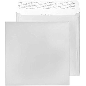 Blake Envelopes Creative Shine 512 Quadratische Briefumschläge Haftklebung Metallisch Silber 220 x 220 mm 130g/m² 250 Stück Blake Envelopes Creative Shine 512 Quadratische Briefumschläge Haftklebung Metallisch Silber 220 x 220 mm 130g/m² 250 Stück