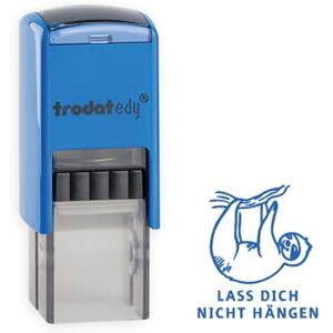 Trodat Motivation Stamp for Teachers in Primary School Edy Lass Dich Nicht Hangen, 20 x 20 mm, Blue Print Trodat Motivation Stamp for Teachers in Primary School Edy Lass Dich Nicht Hangen, 20 x 20 mm, Blue Print