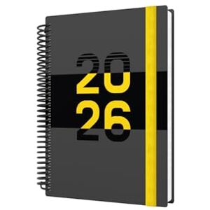 Collins Delta 2026 12 Month Calendar Year Planner, Day-To-Page with 1/2 Hourly Appointments Diary, A5 Wiro Bound Cover Yellow (FP51.45-26) Collins Delta 2026 12 Month Calendar Year Planner, Day-To-Page with 1/2 Hourly Appointments Diary, A5 Wiro Bound Cover Yellow (FP51.45-26)
