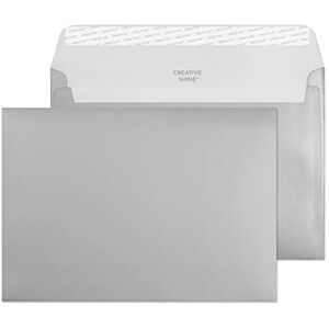 Blake Creative Shine C5 162 x 229 mm 120 gsm Peel & Seal Wallet Envelopes (312) Metallic Silver Pack of 500 Blake Creative Shine C5 162 x 229 mm 120 gsm Peel & Seal Wallet Envelopes (312) Metallic Silver Pack of 500