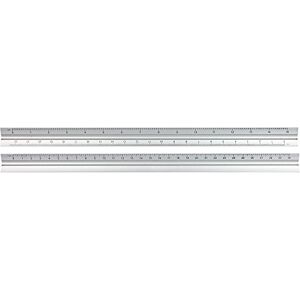 eBuyGB Triangular Scale Ruler, 30 cm, Scales: 1: 100, 1:75, 1:50, 1:25, 1:20, Aluminium, Silver eBuyGB Triangular Scale Ruler, 30 cm, Scales: 1: 100, 1:75, 1:50, 1:25, 1:20, Aluminium, Silver