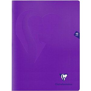 Clairefontaine 373312C A Set of 10 Mimesys Purple Notebooks 24x32 cm 48 Small Squares Pages White Paper 90 g Polypro Cover Clairefontaine 373312C A Set of 10 Mimesys Purple Notebooks 24x32 cm 48 Small Squares Pages White Paper 90 g Polypro Cover