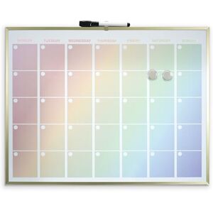 Cathedral Products Luxurious Rainbow Magnetic Calendar Board with Gold Aluminium Frame Premium Monthly Planner Includes Marker & Magnets Cathedral Products Luxurious Rainbow Magnetic Calendar Board with Gold Aluminium Frame Premium Monthly Planner Includes Marker & Magnets