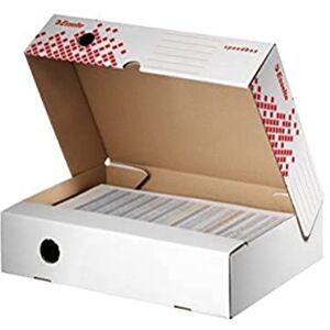 Esselte A4 Speedbox Archiving Box with Wide Opening, White, Pack of 25 Esselte A4 Speedbox Archiving Box with Wide Opening, White, Pack of 25