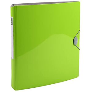 Exacompta Ref. 51874E Iderama rigid PP binder with elastic closure 4 D-rings of 30 mm Spine 50 mm External dimensions: 32 x 27 cm A4 file format Colour: anise green Exacompta Ref. 51874E Iderama rigid PP binder with elastic closure 4 D-rings of 30 mm Spine 50 mm External dimensions: 32 x 27 cm A4 file format Colour: anise green