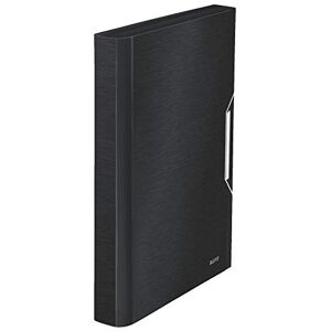 Leitz A4 Expanding File with 6 Compartments, Elastic Band Fastener, Satin Black, Style Range, 39570094 Leitz A4 Expanding File with 6 Compartments, Elastic Band Fastener, Satin Black, Style Range, 39570094