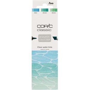 Copic Classic Deisgner Collection, Set of 3 Coloured Marker Pens, Clear Water Tints, For Art & Crafts, Colouring, Graphics, Highlighter, Design, Anime, Professional & Beginners, Art Supplies Copic Classic Deisgner Collection, Set of 3 Coloured Marker Pens, Clear Water Tints, For Art & Crafts, Colouring, Graphics, Highlighter, Design, Anime, Professional & Beginners, Art Supplies