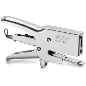 Rapesco 1169 Heavy-Duty HD-73 Plier Stapler, 70 Sheet Capacity, Chrome Rapesco 1169 Heavy-Duty HD-73 Plier Stapler, 70 Sheet Capacity, Chrome