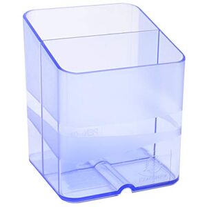 Exacompta Ref 67710D Linicolor Pen-Cube Pen Pot 74 x 74 x 93mm, Modern & Space-Saving, 2 Distinct Sections for Pens & Pencils Translucent Ice Blue Exacompta Ref 67710D Linicolor Pen-Cube Pen Pot 74 x 74 x 93mm, Modern & Space-Saving, 2 Distinct Sections for Pens & Pencils Translucent Ice Blue